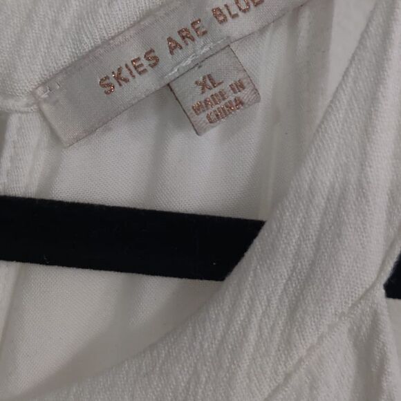 Skies Are Blue White Lace Detail Maxi Dress Size XL - Picture 7 of 7